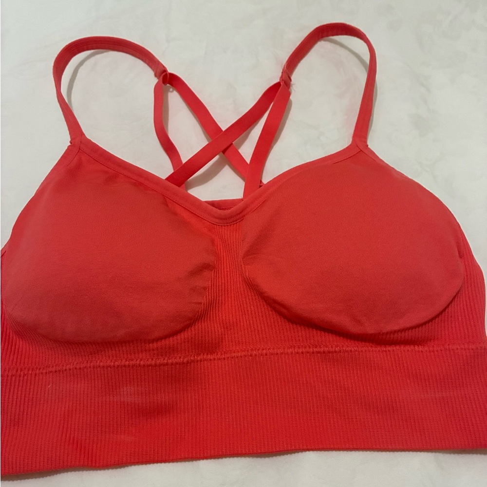 BUNDLE ITEMWomen's Blood Orange Crisscross Back Bralette, Sports bra